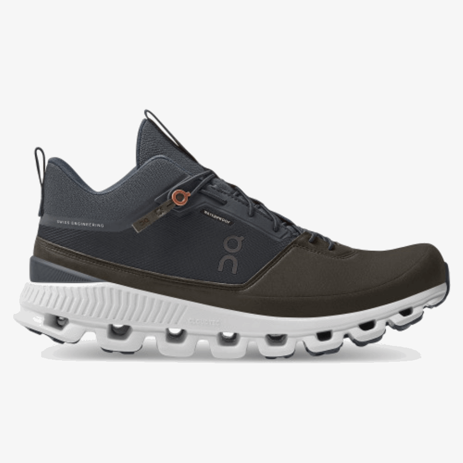 Ink-Brown On Running Cloud Hi Waterproof