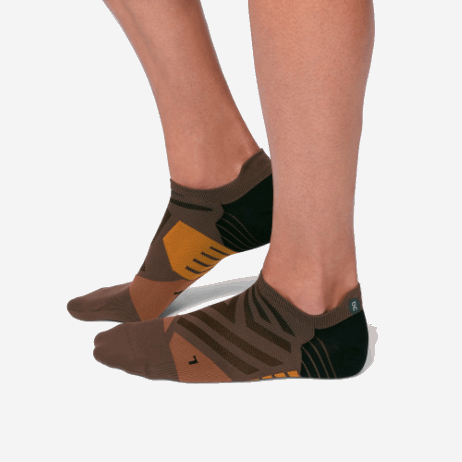Low Sock Cocoa-Black On Running