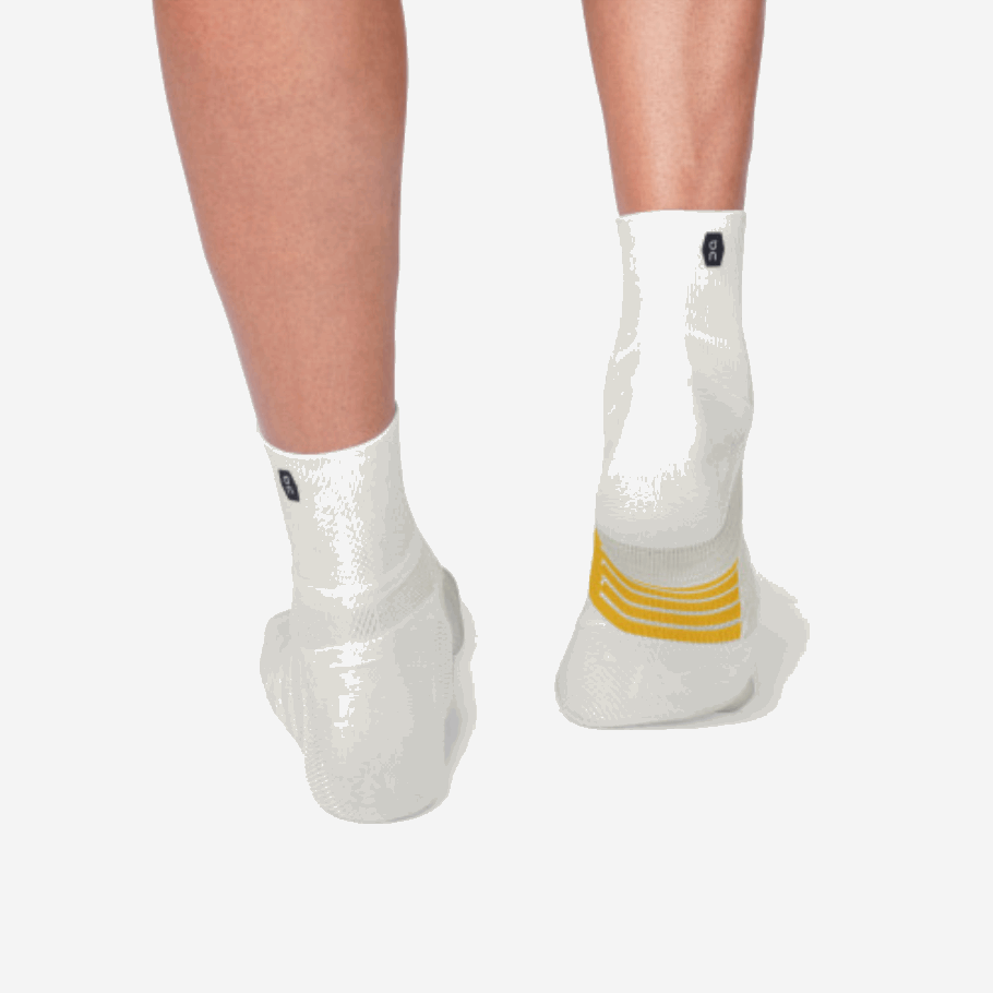 White-Ice Mid Sock On Running