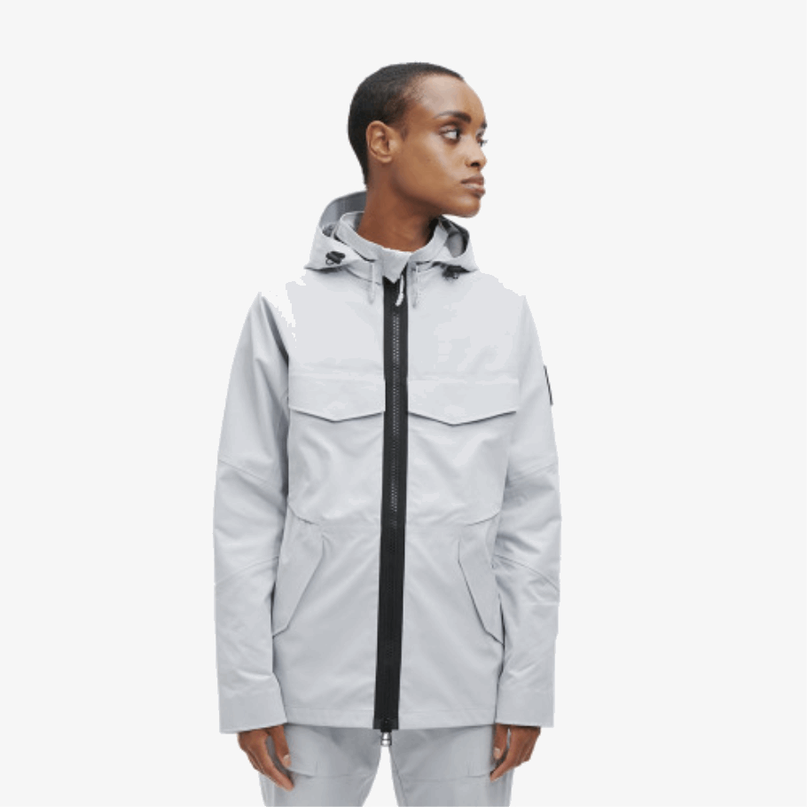 Explorer Jacket On Running Hail