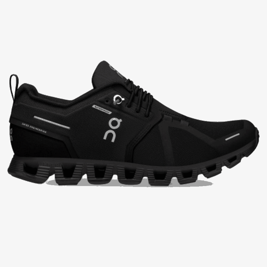 All Black On Running Cloud 5 Waterproof