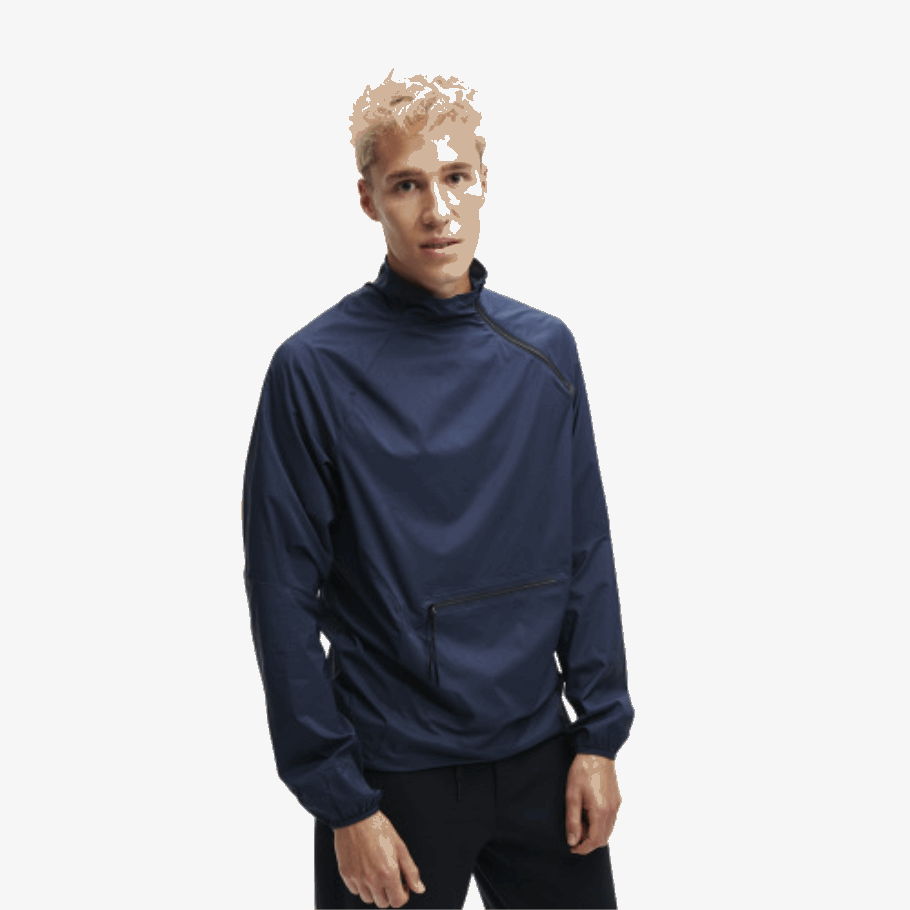 Active Jacket On Running Navy