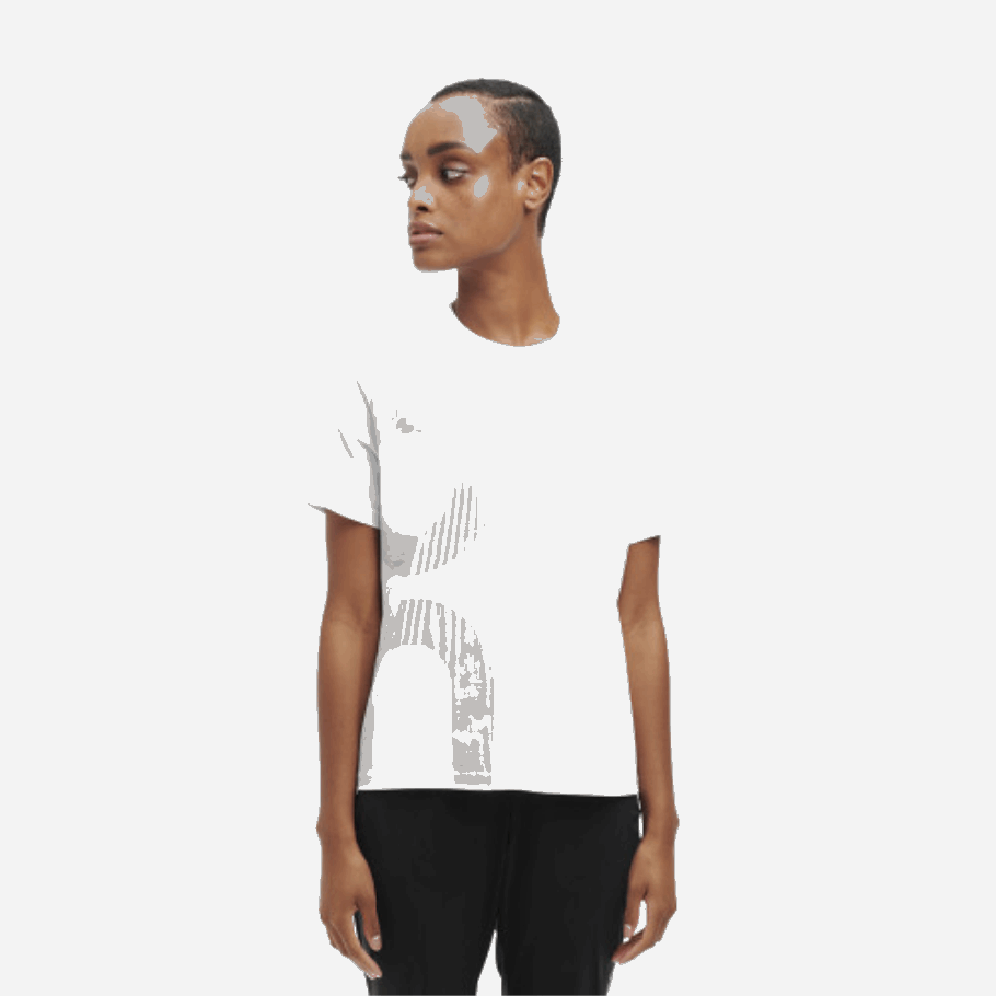 Graphic-T On Running White-Sea